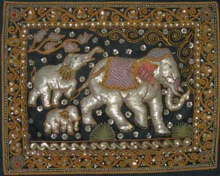 tapisserie tissus paillettes