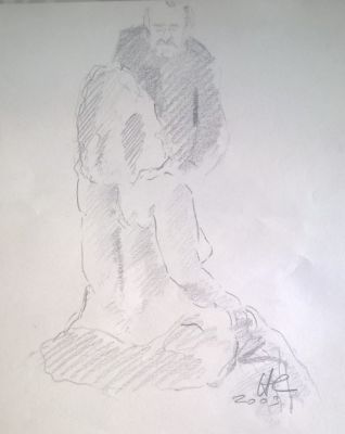 le viel homme et son modèle