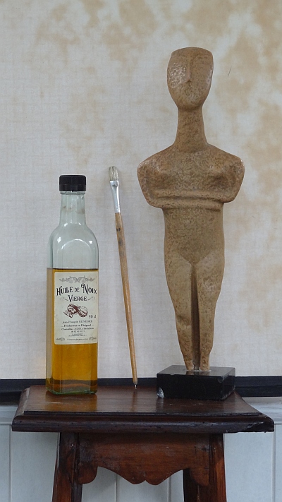 Nature morte à l'huilr de noix
